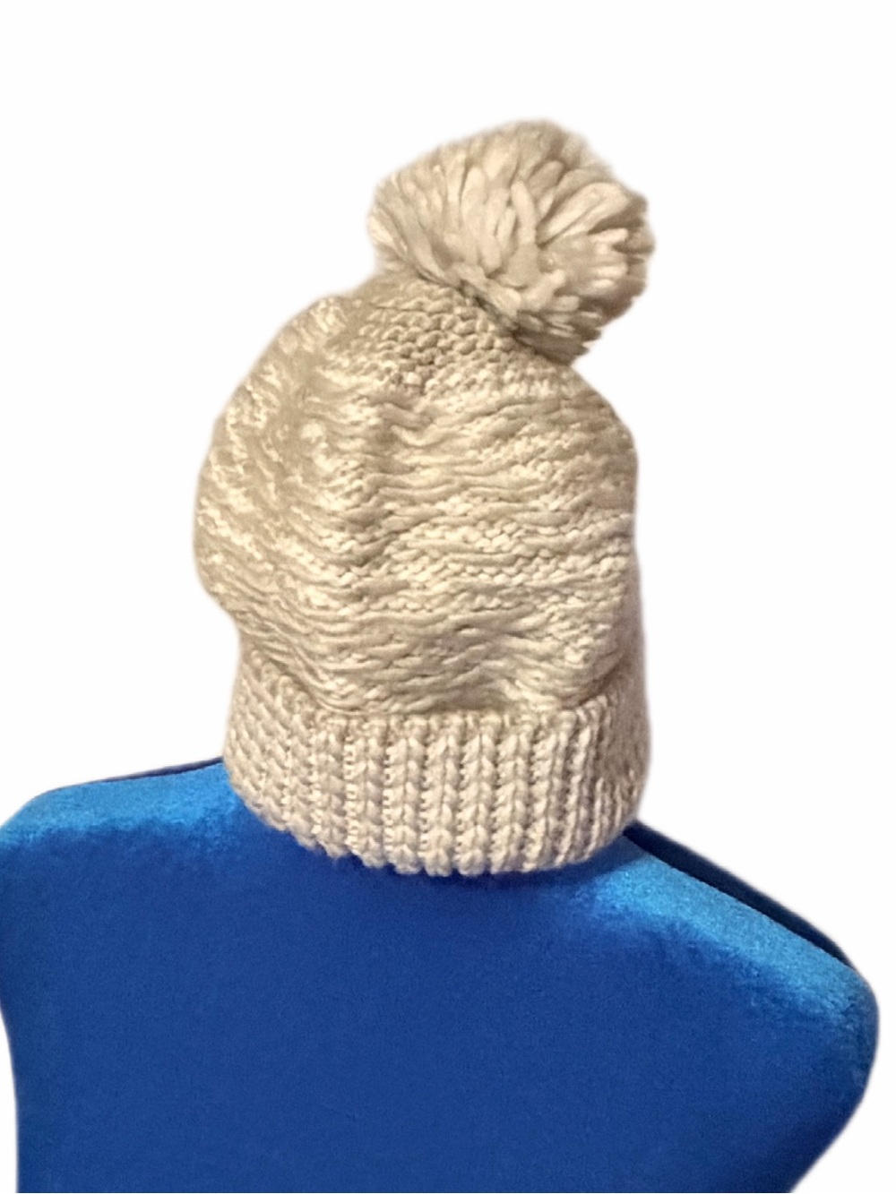 Target Cream with a hint of Green Knit Pom Pom Beanie